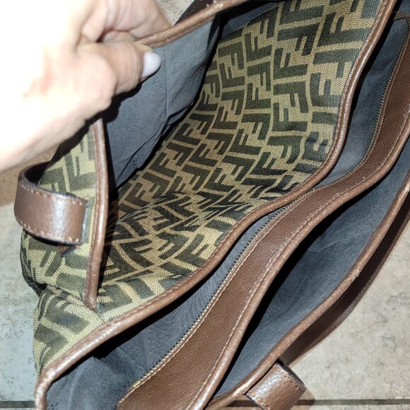 FENDI Zucca Large 3-Section Tote/Handbag - Picture 11 of 17